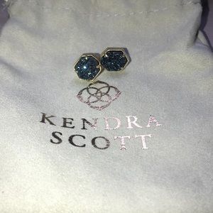 Kendra Scott Blue Drusy Studs